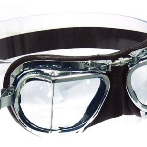 Halcyon Motorcycle Goggles Compact Chrome and Brown
