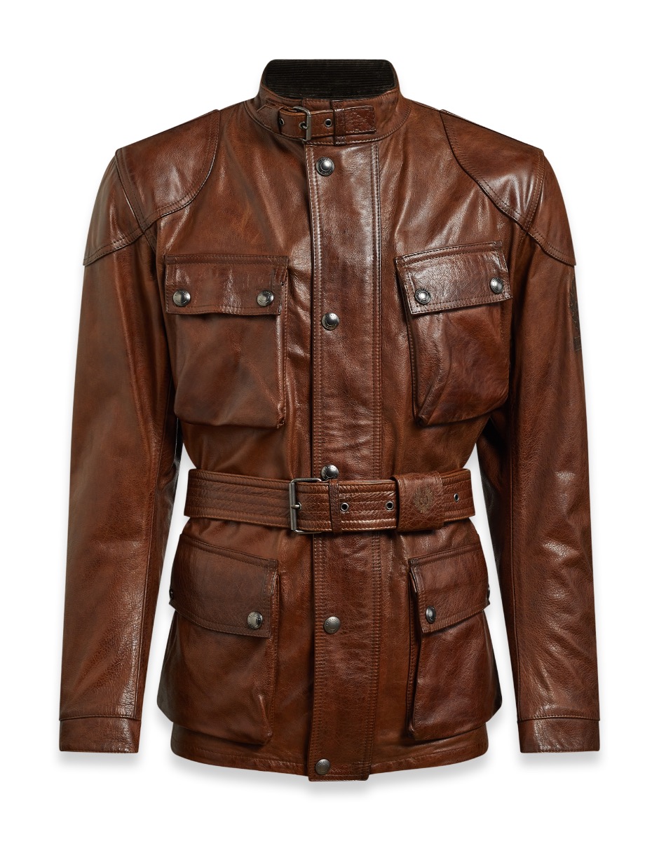 Belstaff Leather Trialmaster Pro in Burnt Cuero