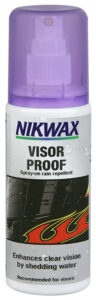 Nikwax Visor Proof Spray-On Helmet Visor and Windscreen Water Repellant.